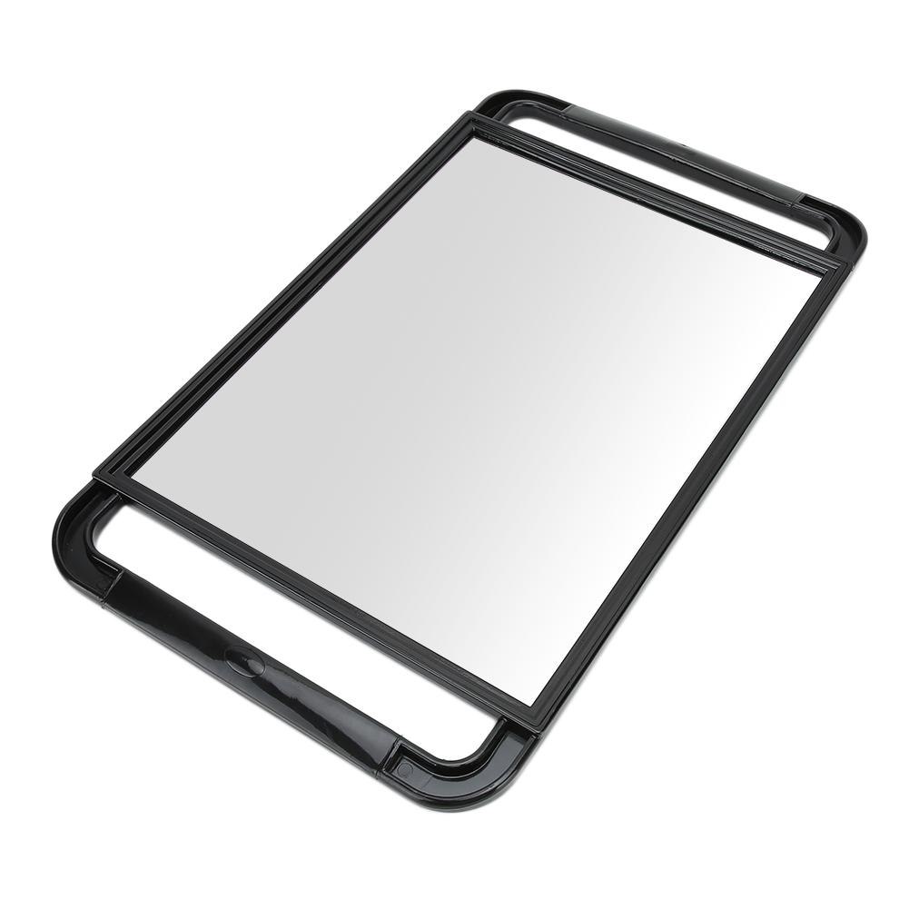 Double Handle Mirror Large Rectangle Makeup Barber Hair Handheld Back Mirror Salon Hairdressing Accessories