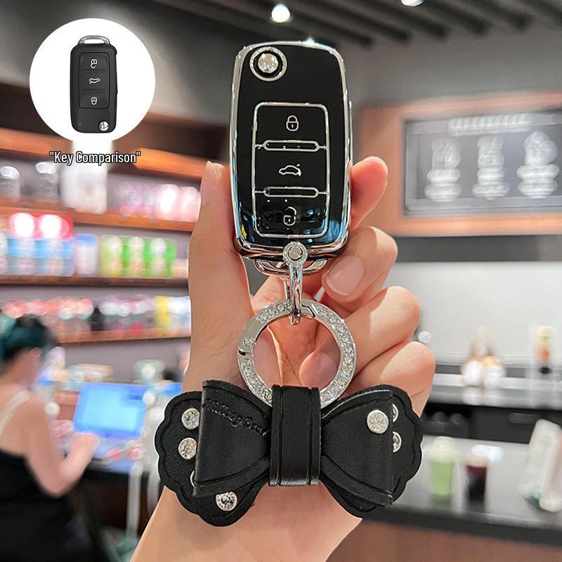 Volkswagen Key Cover: Fits Sagitar, Lavida, Jetta, Passat, Bora, Tiguan – Unisex Car Key Shell