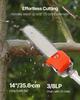 Gas Pole Saw, 33CC 2 Stroke Gas Powered Pole Saws with 35.6 Cm Cutting Bar, Cordless Tree Trimmer with 850ml Fuel Tank, 2.2 To 2.94 M Extendable,