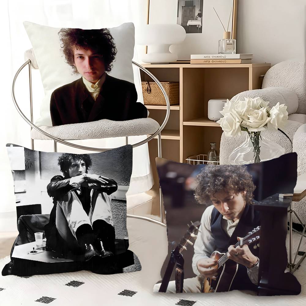1pc Singer B-ob D-ylan Pillow Case Fashion Square Pillowcase Bedroom Sofa Room Ins Decoration Leisure