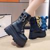 Platform Martin boots goth punk women's universal cos women's heightening shoes Comic-Con mid-tube women's boots