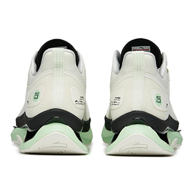 New ANTA Running Shoes Men Low Top Ivory White/Bright Neon Green 112225680A-1