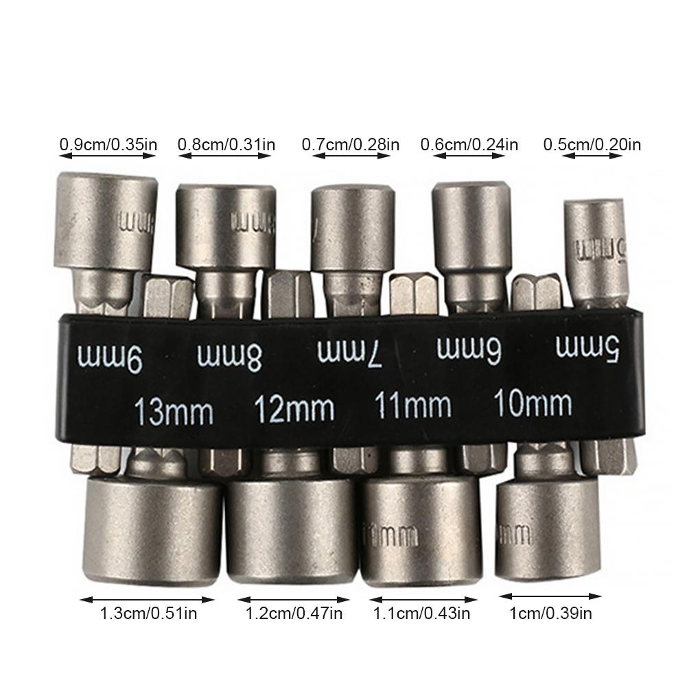 Powerful Socket Inner Hexagonal Wrench Hexagonal Handle Screwdriver Socket Extension Rod Pneumatic Screwdriver Insert Tool Set