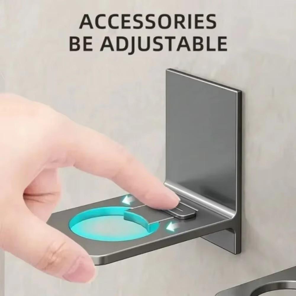 1/2PCS No Drill Shower Gel Bottle Rack Adjustable Soap Dispenser Holders New Shampoo Hanger Hooks