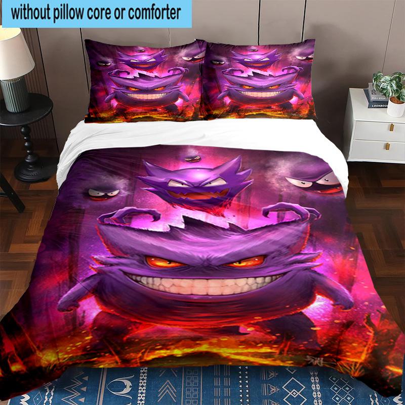 3PCS Gen-gar Neon Adventure 3pcs Bedding,Including 3PCS Duvet Cover And 2pcs Pillowcases Perfect for Christmas,Ideal for Bedroom, Dormitory