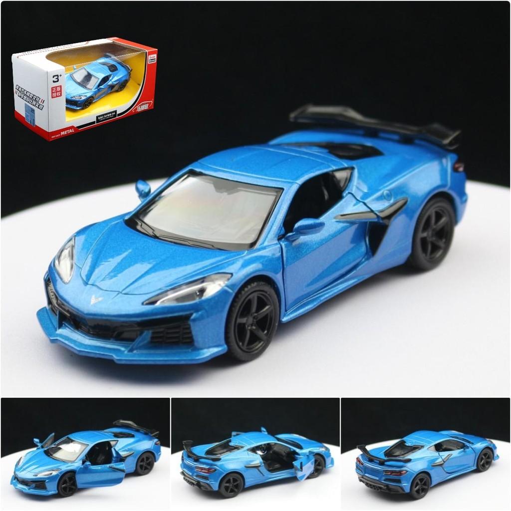 Model Alloy Chevrolet Corvette Z06 Sports Car Toy With Opening Doors For Kids