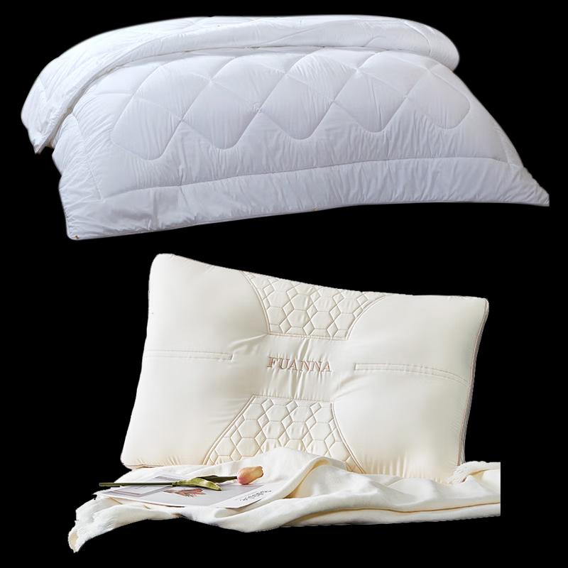 

Fuanna 400 Series Winter Quilt & Latex Pillow Set