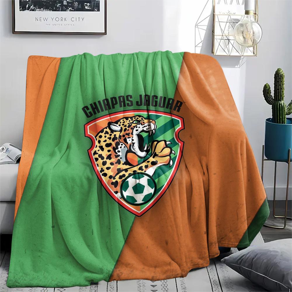 Chiapas FC pattern Flannel Blanket, High quality Comfortable for All Seasons, Home Decor, Warmth and Comfort, Perfect for Gifts.