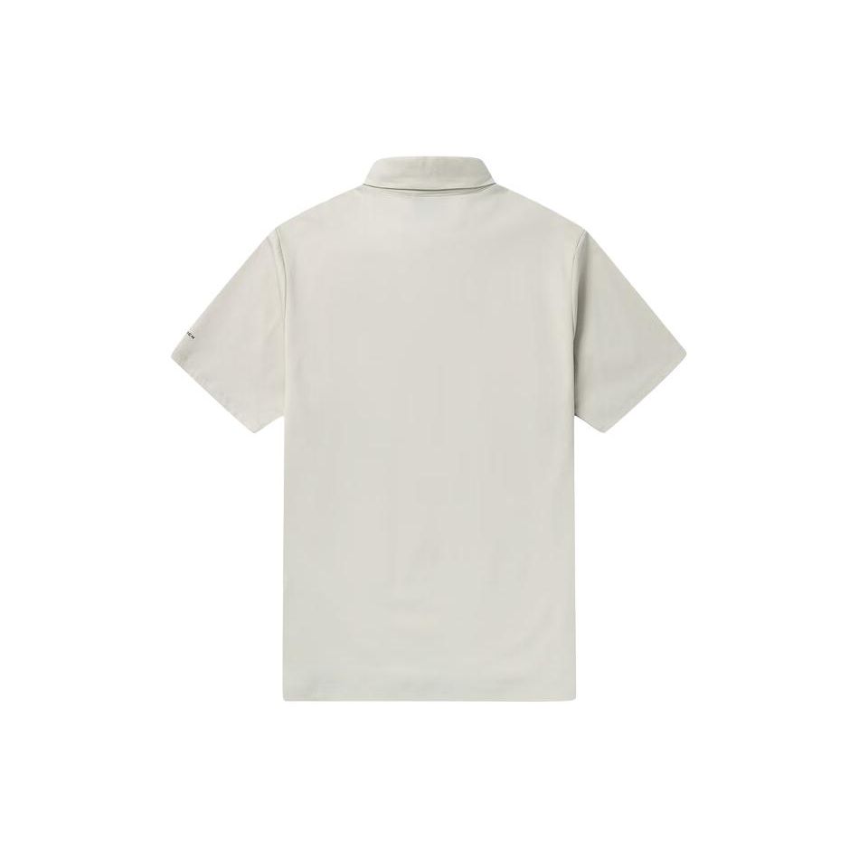 Columbia Travel Series Solid Logo Moisture-Wicking Breathable Pullover Short Sleeve Polo Shirt Men tops Light-Khaki AE3027-278