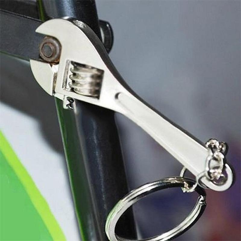 Creative Tool Wrench Spanner Key Chain Ring Keyring Metal Keychain Adjustable