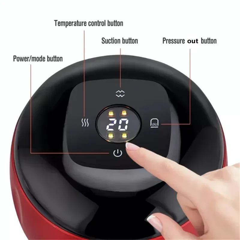 2026 New Muscle Recovery Rechargeable Electric Vacuum Cupping Set Wireless 6/12 Level Skin Scraping Massage Guasha Tool for Household Use
