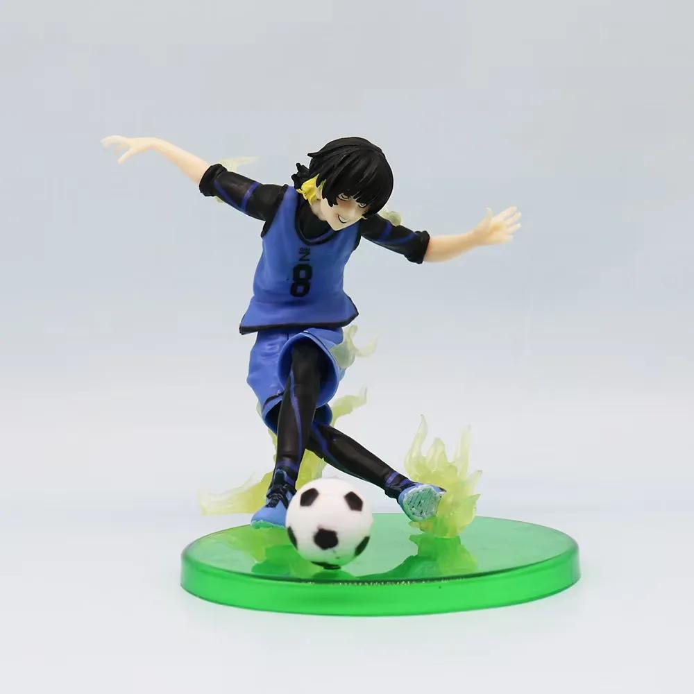 Anime BLUE LOCK Figure Football Comic Isagi Yoichi Bachira Meguru Nagi Seishiro Mikage Reo PVC Model Room Decor For BIrthday Gif