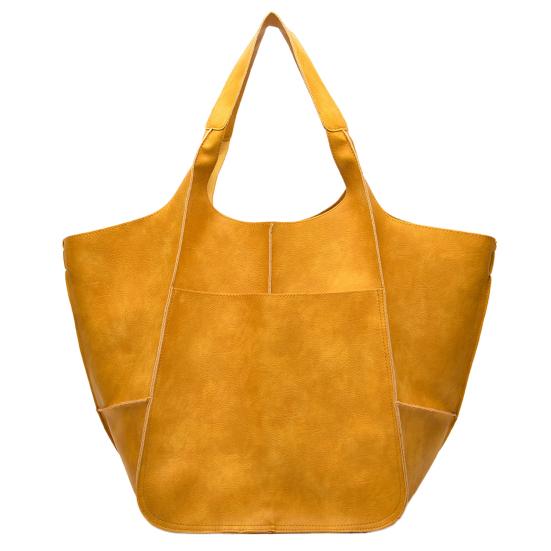 

Стильная женская сумка-тоут, прочная, большой вместимости жёлтый