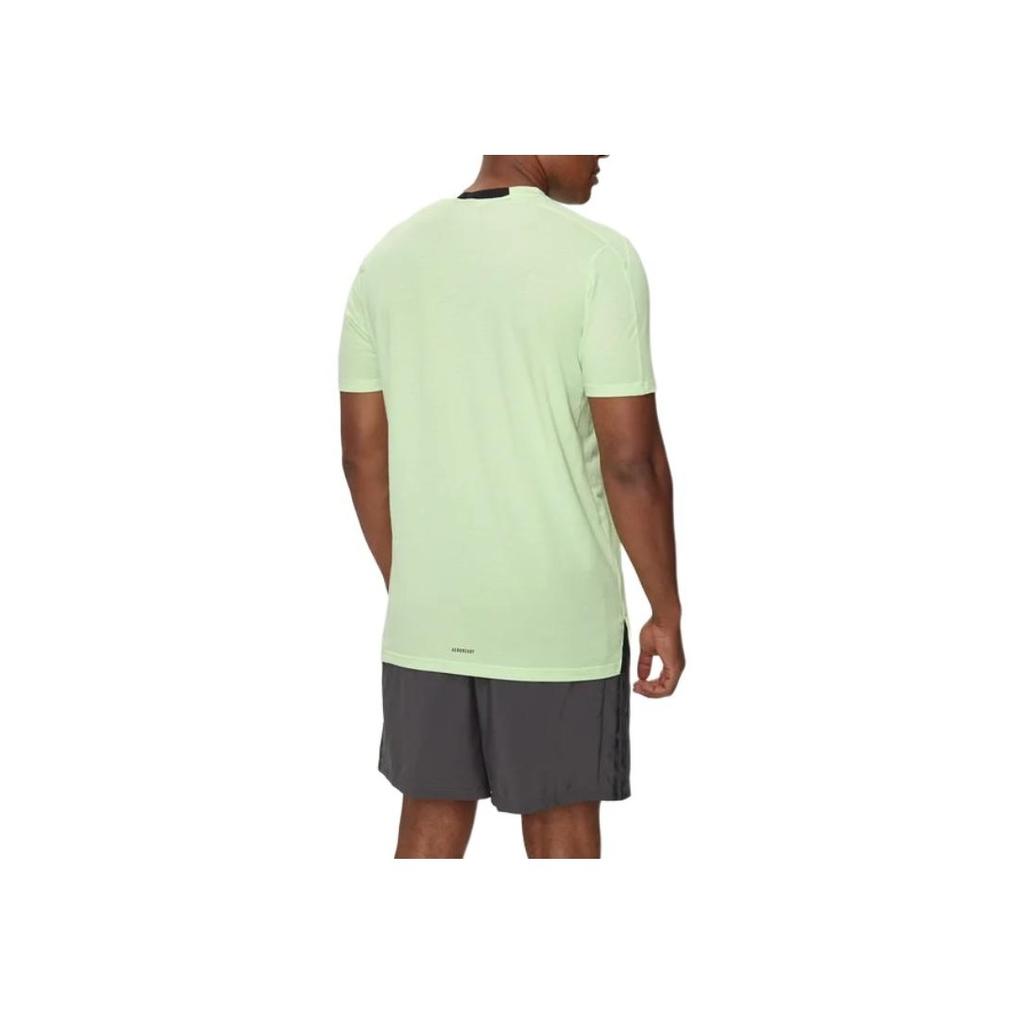 adidas Designed for Training Workout Tee Semi Green Spark Men Streetwear IS3813