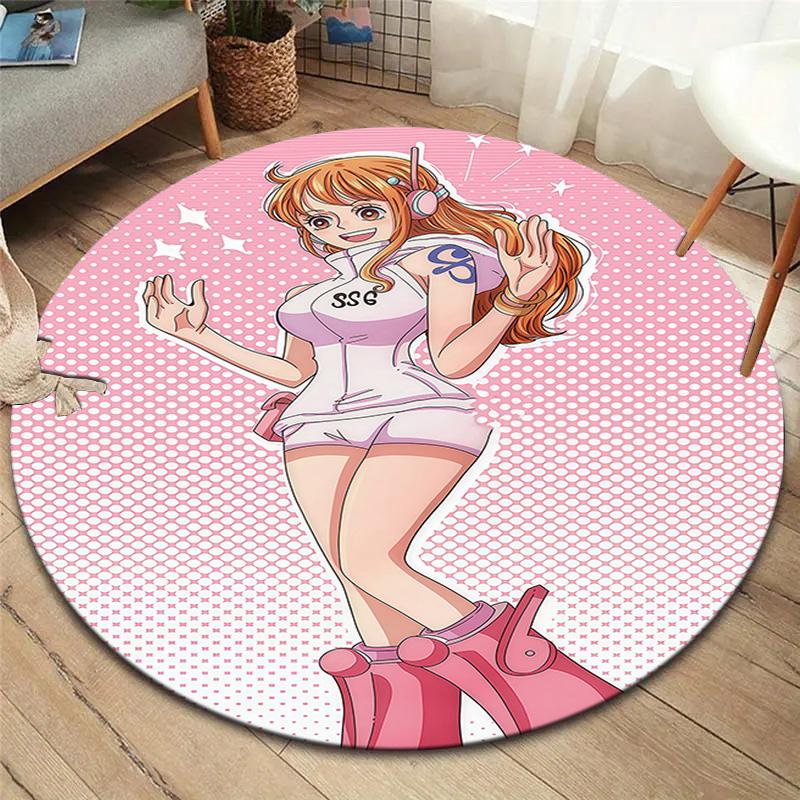 Nami Round Area Rug Carpet Rug For Living Room Bedroom Sofa Playroom Decor Nonslip Floor Mat