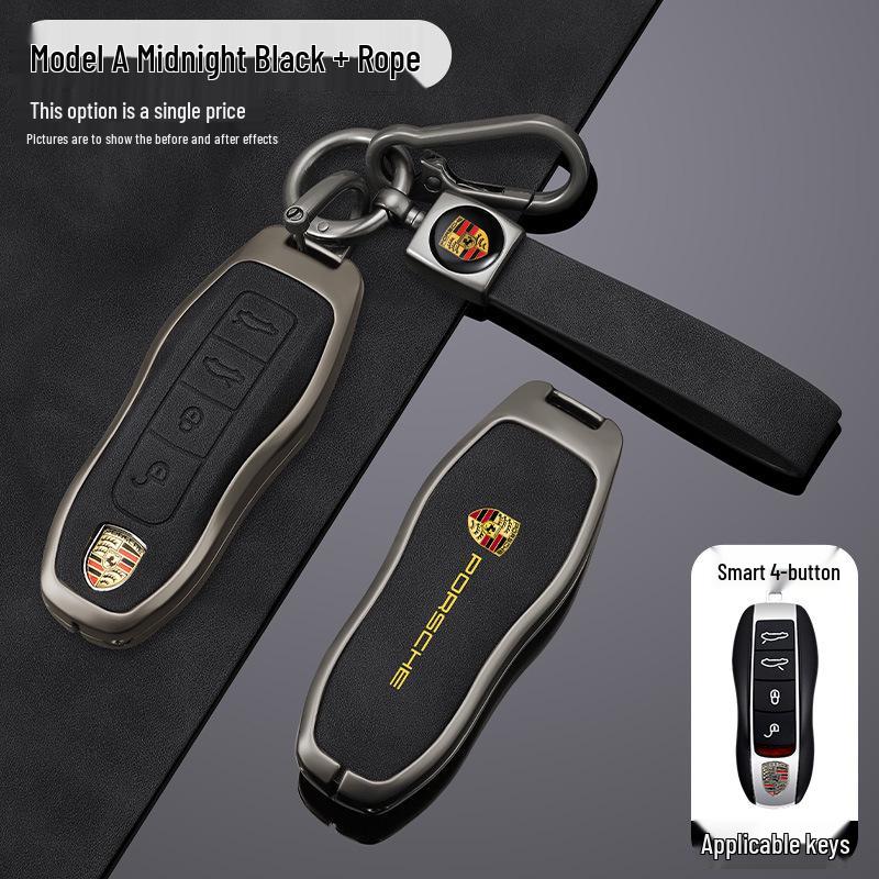 Funda de Carcasa para Llave Porsche para Cayenne, Panamera, Macan, 911, 718, Taycan