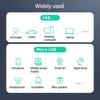 Right Angle USB 2.0 to USB 5Pin Cable Fast Charging Cable 480Mbps Transfer Speed Flexible Silicone Cord for Phone