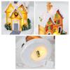 Christmas LED Village House Figurines Luminous Small House Christmas Decoration