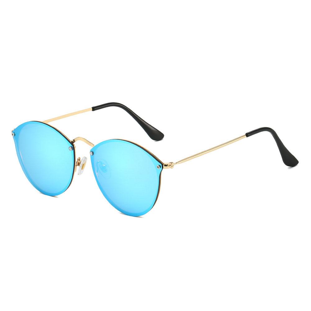 Classic Vintage Round Sunglasses Women Men Luxury Designer Punk Metal Mirror Shade UV400 Sun Glasses