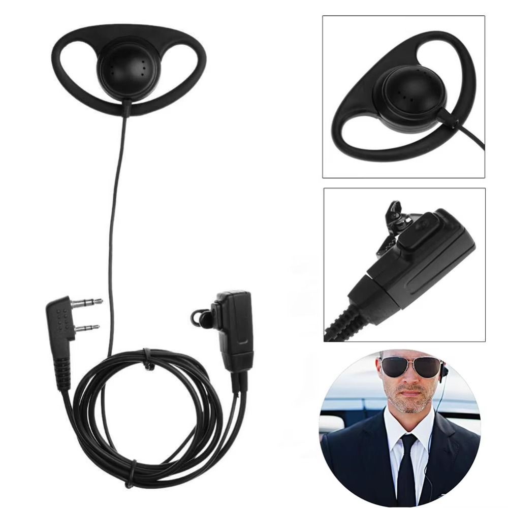 Single Side Interphone Earphone Ear Hook Walkie Talkie Earpiece  For Puxing TYT Radio