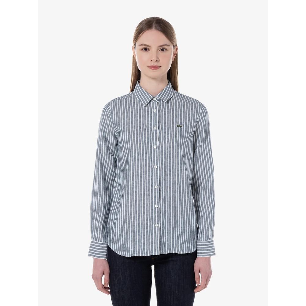 

LacoSte Women S Stripe Linen Shirt Cf770e 54g 166 q2nCf770e 54g166 034