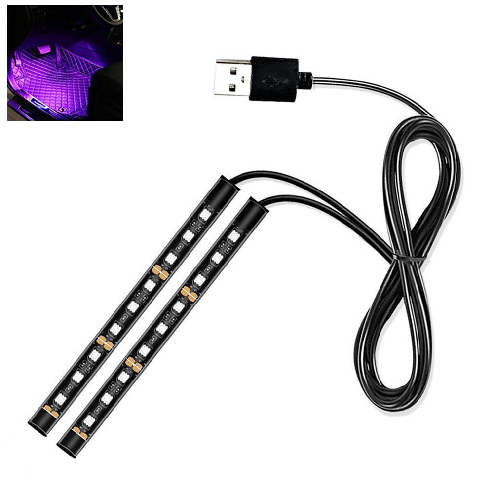 

Car Neon Light Foot Light LED Interior Decoration Backlight Cigarette Lighter 5V USB Atmosphere Lamp Vehicle Accessories