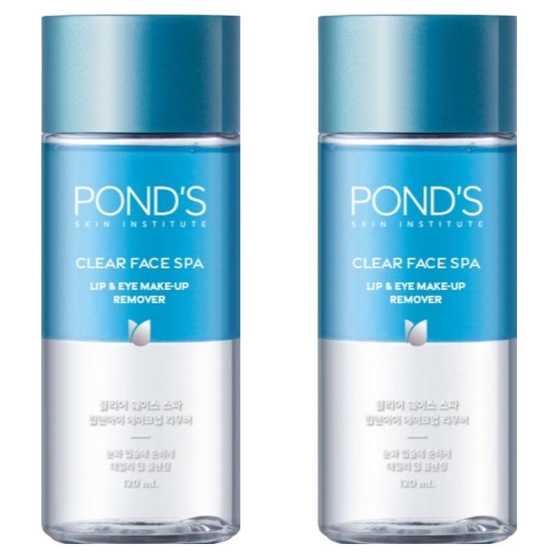 Ponds Clear Face Spa Lip & Eye Makeup Remover, 120ml, 2 pcs