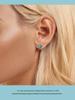 Yin Ziyun Blue-Green Starfish S925 Sterling Silver Summer Earrings