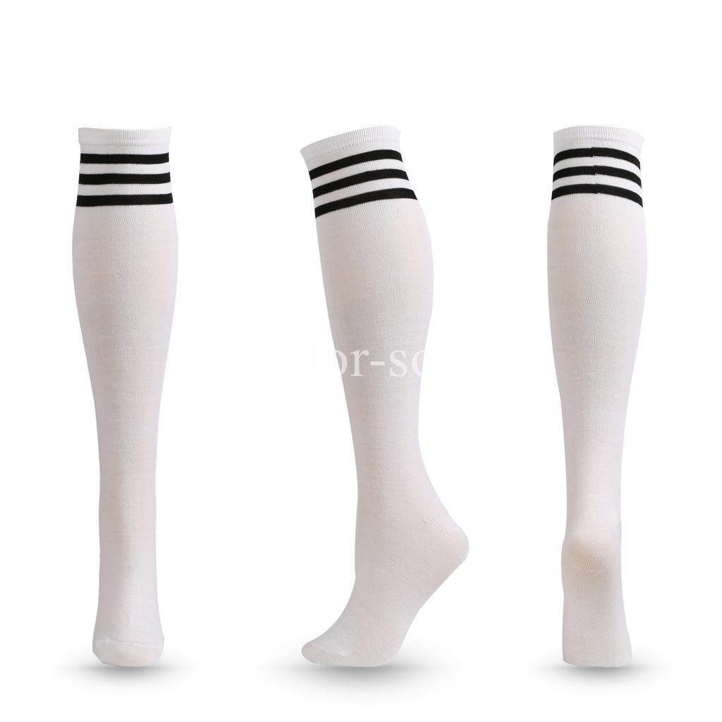 Unisex Compression Socks Football Socks Non-slip Long Tube Knee High Stockings Socks Striped Soccer Socks Running Sports Socks