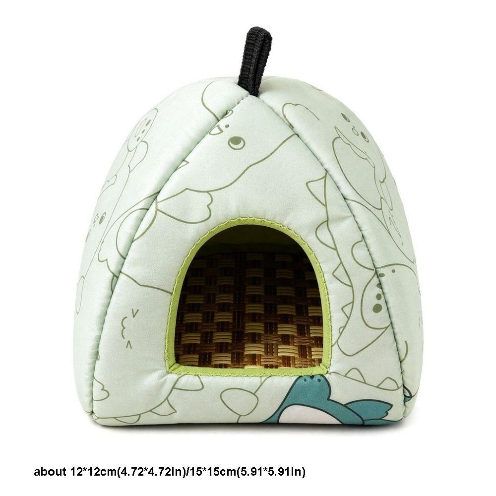 Splash-proof Soft Hamster House Woven Mat Base Summer Pet Hideout Hamster Shelter Hamster Cage