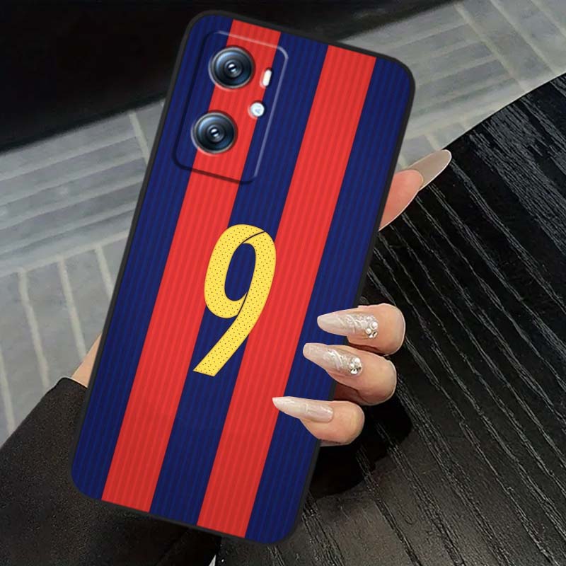 Fashion jersey number Phone Case For OPPO Reno 5 6 7 A96 A40 A58 Realme GT A74 A78 Neo2 A74 A78 Find X5 X3 X7 X8 Black