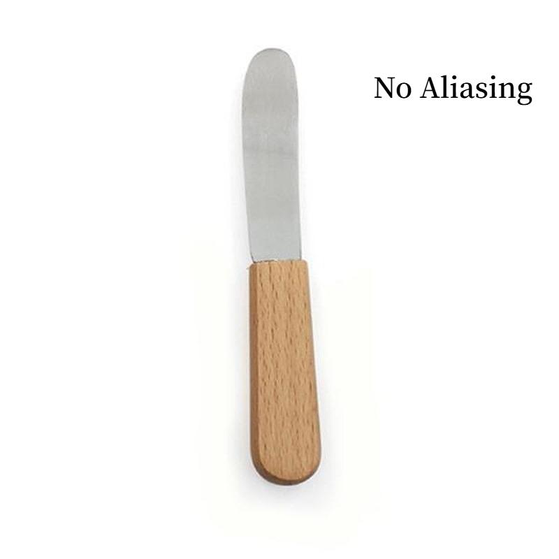 

Mini Butter Scraper Knife StainlessSteel Butter Knife with Wooden Handle Breakfast Sandwich Cheese Cream Jam Slicer Kitchen Tool жёлтый
