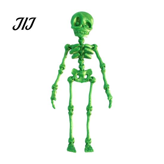 Desktop Gadgets for Pranks Dancing Skeleton Aquarium Bubbler, Halloween Dynamic Fish Tank Ornament, Skull Magnets Refrigerator 3D Printed Articulated