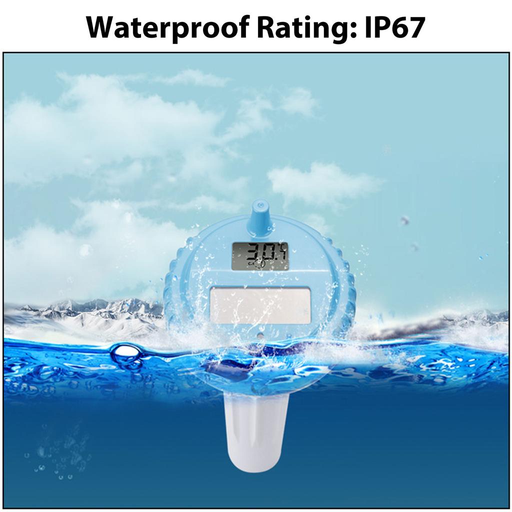 Floating Pool Thermometer Accurate Temperature Monitor Energy Saving Indoor Outdoor Display for