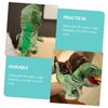 Ledmomo Dinosaur Hand Puppet, Realistic Tyrannosaurus Plush Toy for Fingers, Pretend Play with Openable Mouth, Random Colors