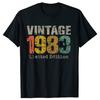 2024 Fashion Tshirt 41 Year Old Vintage 1983 Limited Edition 41th Birthday Classic Tee Tops ShortSleeve Casual Basic Tshirts