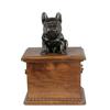 French Bulldog, Frenchie - Urn for Dog Ashes, Wooden Urn with a Dog Silhouette, Classic Urn for Dog Ashes by Brand