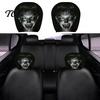 Breathable Car Interior Accessories 2Pcs Halloween Headrest Covers, Creepy Ghost Face Seat Universal Fit Protector, Auto Decor for SUV Truck