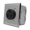 NEMA 6 50R 50A Power Outlet Receptacle, Electrical Socket for Welders, Plasma Cutters, Electric Ranges, Dryers, and
