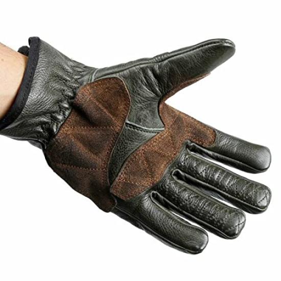 Fuel Bespoke Motorcycles for Touring and Motorcycle Size Yellow "RODEO" Gloves, Unisex, Use, M,