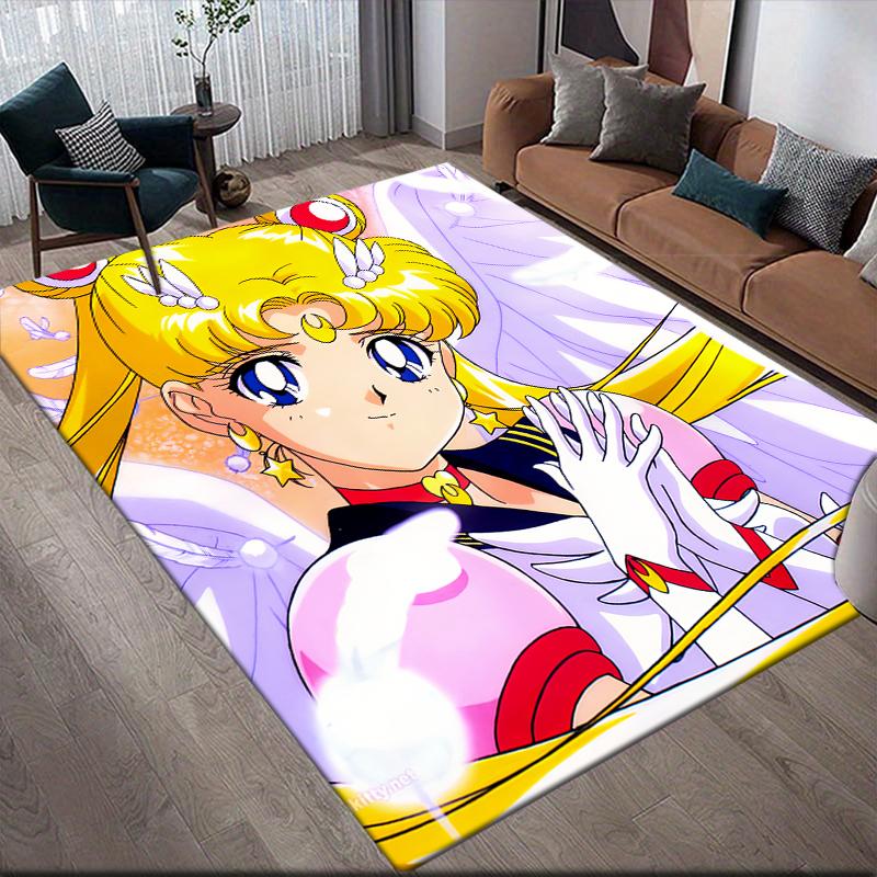 Sailor Moon Sailor Moon Area Rug, Sailor Moon Fan Cozy Carpet, Great Gift.chl
