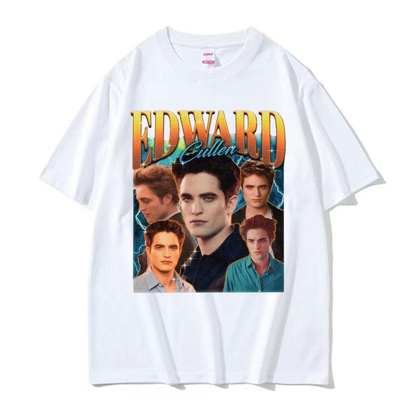 Edward Cullen Retro 90s Graphic T Shirt Twilight Movie Classic Short Sleeve T Shirts Unisex Women Fashion Gothic Streetwear Tshirt