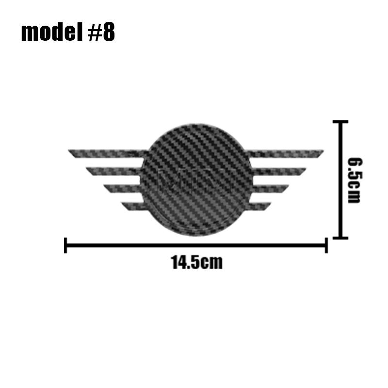 11,6 cm 14,5 cm Logo na přední kapotu auta Zadní emblém na kufr Samolepka Příslušenství Pro Mini Cooper R55 R56 R57 R58 R59 F54 F55 F56 F60