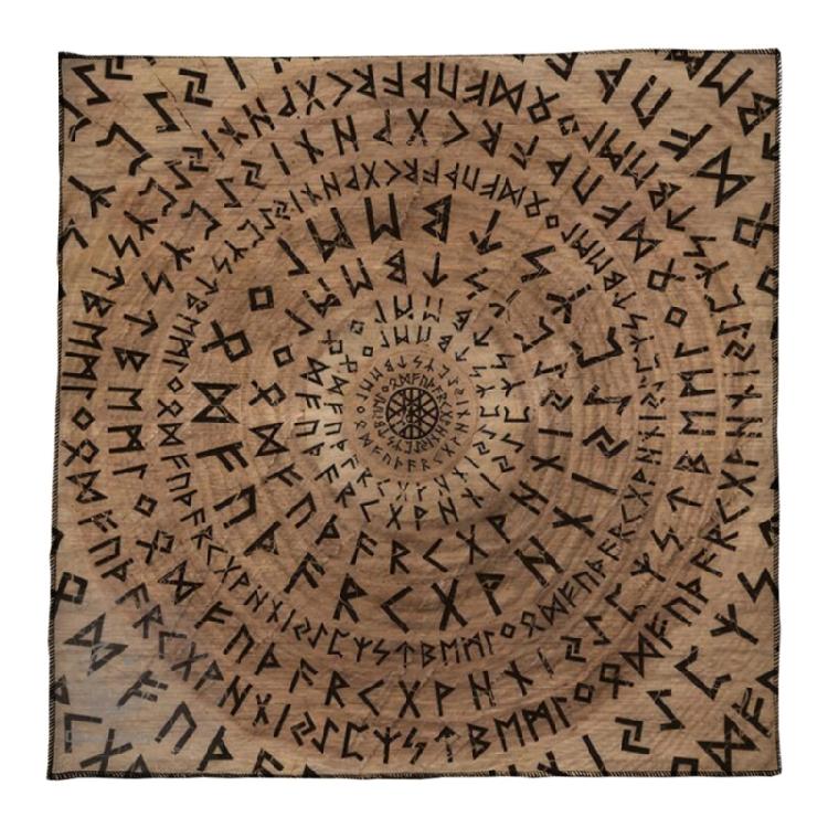 

Rune Pattern Altars Cloth Tarot Tablecloth Tapestry Witchcrafts Supplies 50x50cm