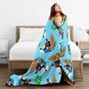 T-Thomas The Train Friends Flannel Blankets Tank Cartoon Warm Throw Blanket for Couch Chair Travel Bedspread Sofa Bed Cover