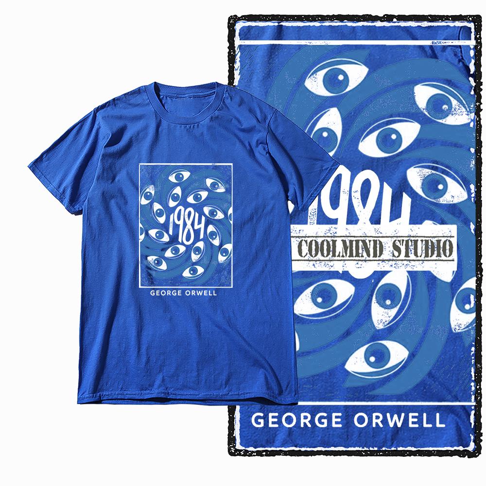 Coolmind X0022 100% Cotton 1984 Rebellion Graphic Men T Shirt Big Size Exclusive Graphic Men Tshirt for Men Tee