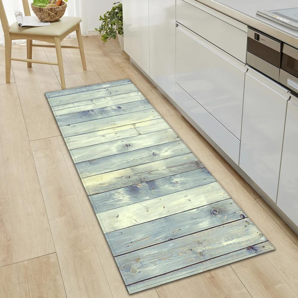 Colorful Wood Pattern Carpet Mat Rug HOME Letter Design Home Decoration for Living Room Kitchen Bedroom with Butterfly Ornament