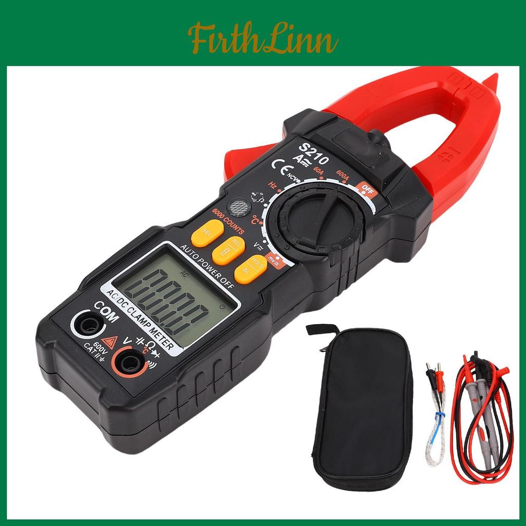 Counts Digital 6000 Meter Clamp Auto Ranging Multimeter 600v 600a Ac Dc Current Voltage Resistor