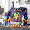 1pc Colorful Cartoon Characters flannel Blanket for Super Soft Cute Comfort Blanket for Travel Bedding Couch Sofa Blanket Y73026