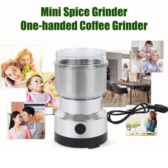 Electric Coffee Bean Grinder Portable Mini Spice Grinder Condiment Grinder Nut Seeds Grain Coffee Chopper Blender
